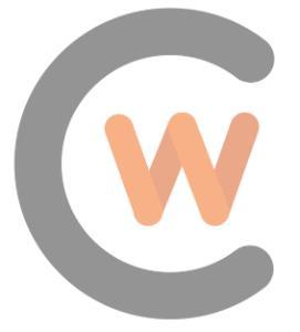 A logo for cwc employee headshots