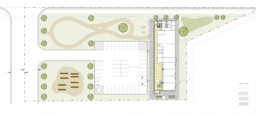 Rendering of the Jackson Center Site Plan