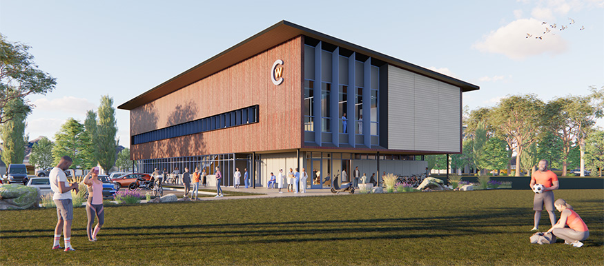 Render of the Jackson Center