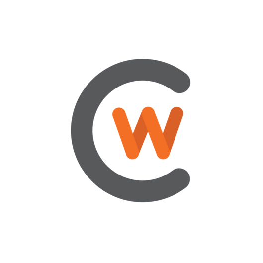 CWC Icon in gray and orange