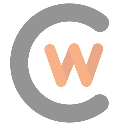 Faded cw logo