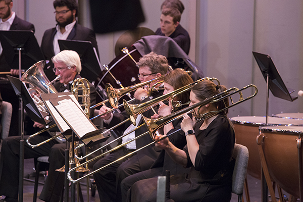 Members of the community band performing at CWC