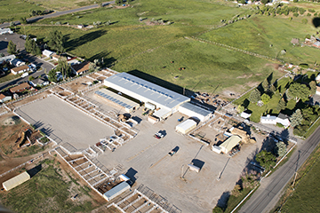 aerial photo of CWC equine center