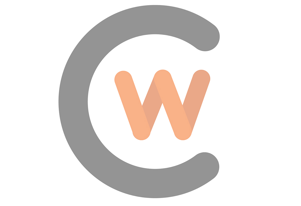 Faded cw logo