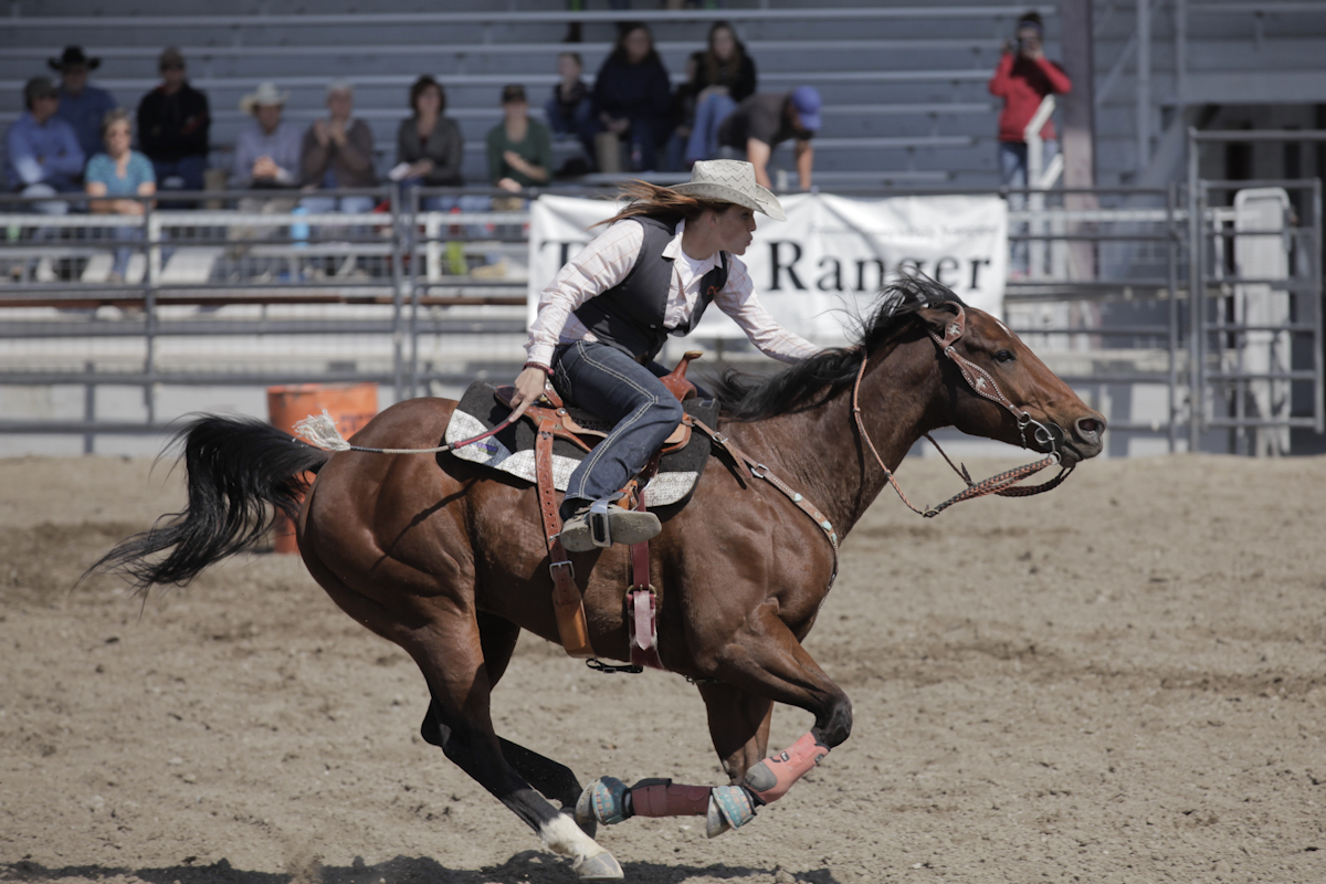 Kaylee Burnett at a rodeo last fall in Riverton. Kaylee brought home the buckle for goat tying and is placed second for women's all-around in the region.