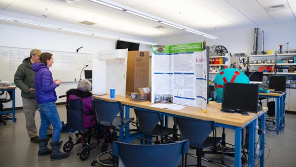 A few parents check out the science fair projects (h/t Amanda Fehring, County 10)