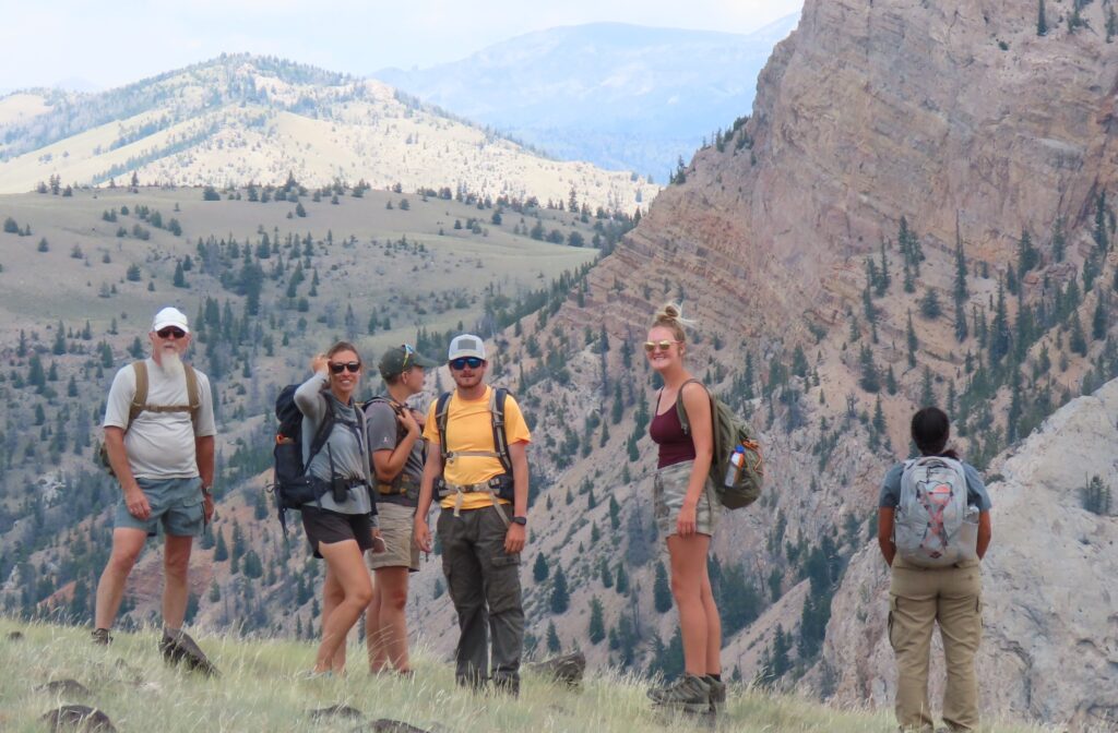 CWC Field School survey crew at Wiggins Fork