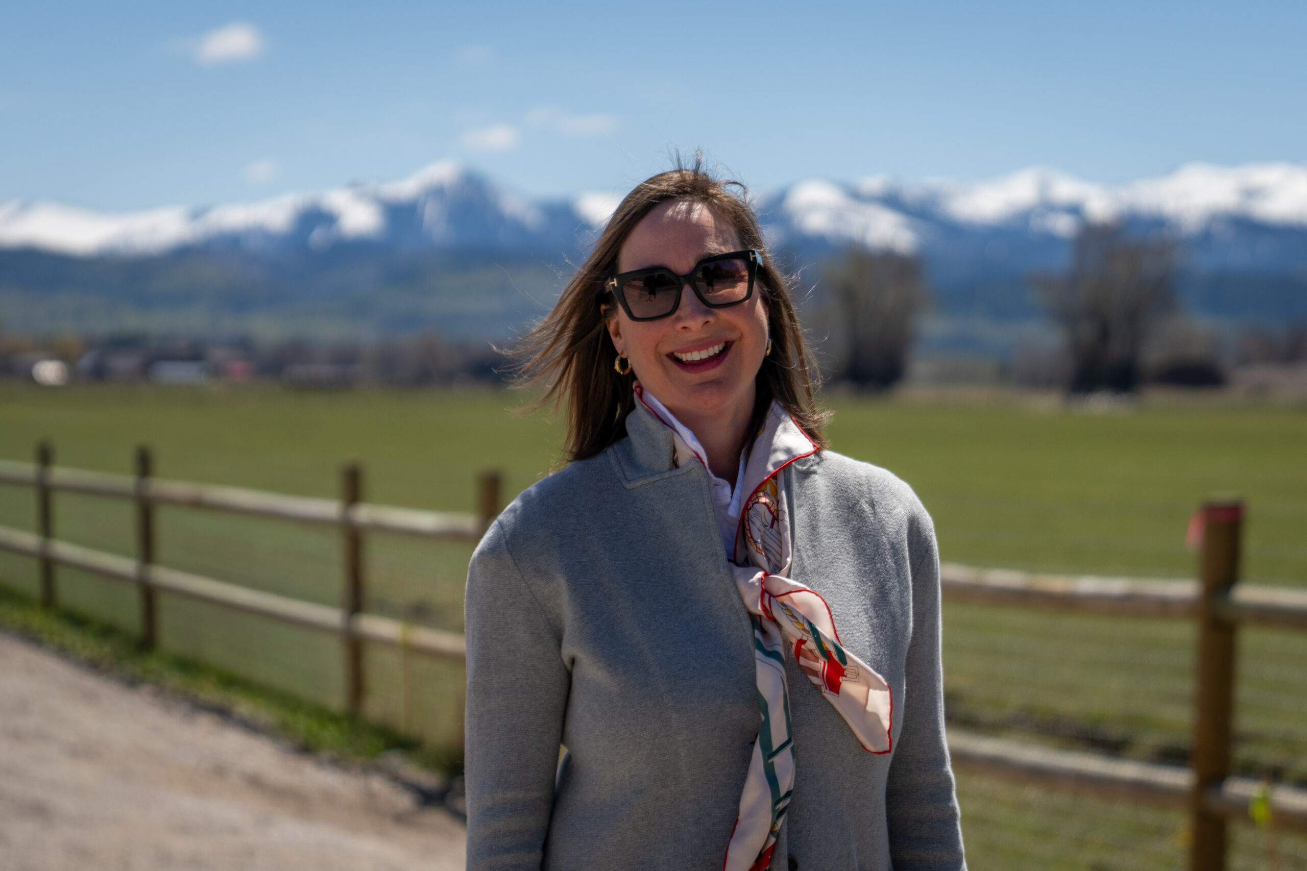 Amy Madera standing at Central Wyoming College Jackson campus
