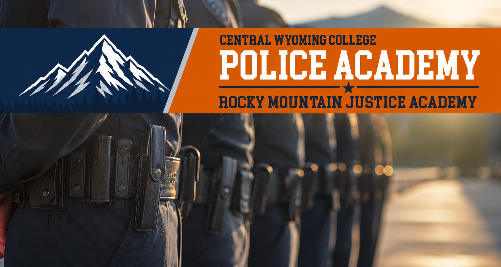 Central Wyoming College Police Academy cadets training at the Rocky Mountain Justice Academy